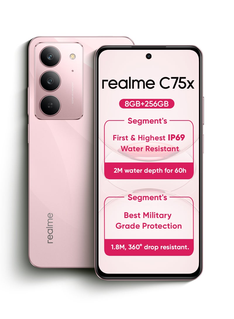 C75X Dual SIM 8GB RAM 256GB 4G - Middle East Version Coral Pink
