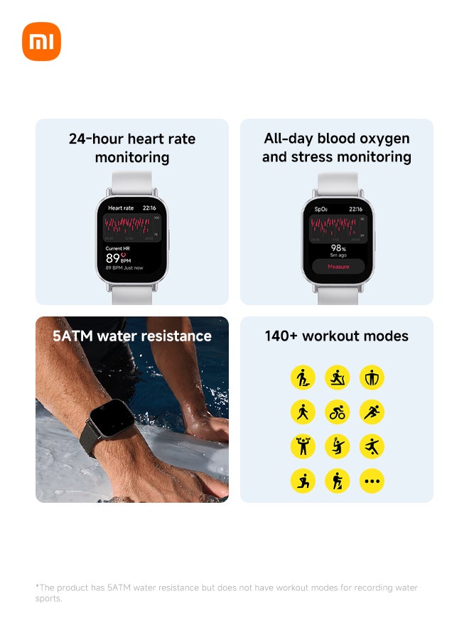 Redmi Watch 5 Active - Budget-Friendly Smartwatch with 2" LCD Display, Fitness Tracking And 18 Days Battery Life — 9