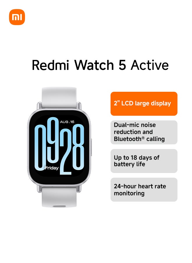Redmi Watch 5 Active - Budget-Friendly Smartwatch with 2" LCD Display, Fitness Tracking And 18 Days Battery Life — 1