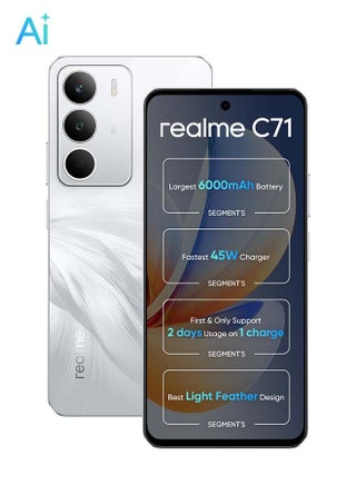 C71 Dual SIM 4G - Middle East Version White Swan